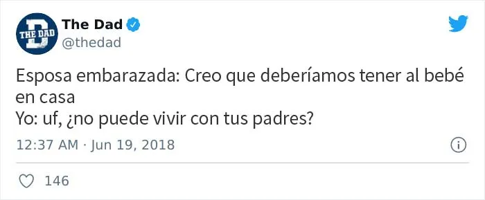 Estos papás bromean sobre los embarazos de sus esposas y aquí están 16 de los mejores tuits