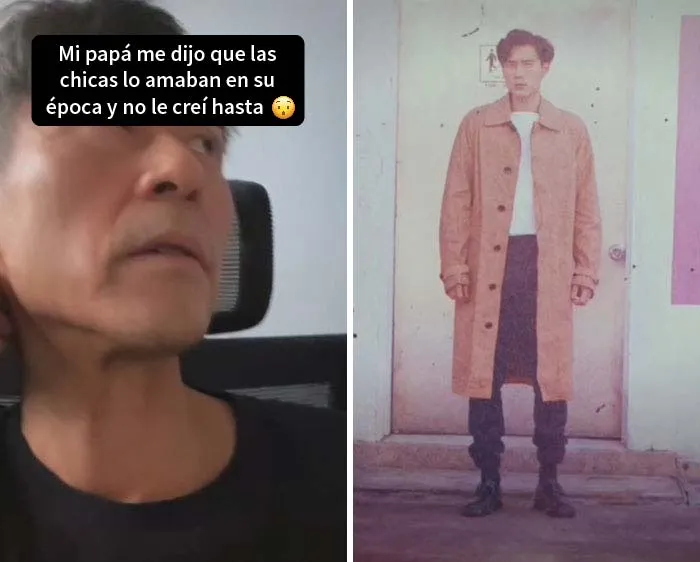 20 Hijos que se dieron cuenta de que sus padres molaban más que ellos y compartieron sus fotos en un reto de Tiktok
