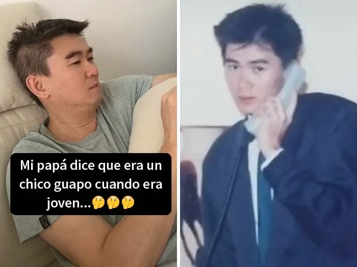 20 Hijos que se dieron cuenta de que sus padres molaban más que ellos y compartieron sus fotos en un reto de Tiktok