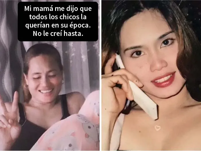 20 Hijos que se dieron cuenta de que sus padres molaban más que ellos y compartieron sus fotos en un reto de Tiktok
