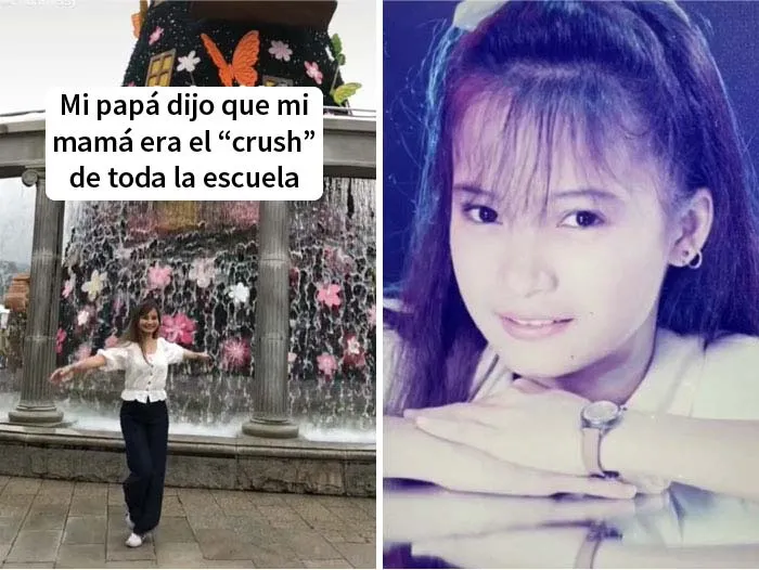 20 Hijos que se dieron cuenta de que sus padres molaban más que ellos y compartieron sus fotos en un reto de Tiktok