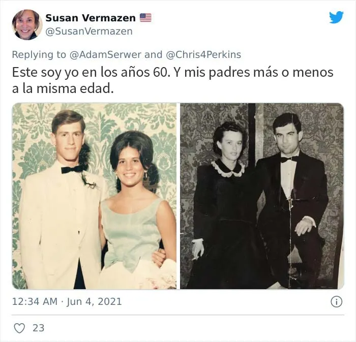 20 Hijos que se dieron cuenta de que sus padres molaban más que ellos y compartieron sus fotos para demostrarlo