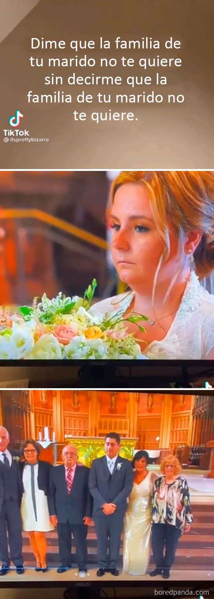 Me siento tan mal por esta novia (La familia del novio posa para las fotos sin la novia)