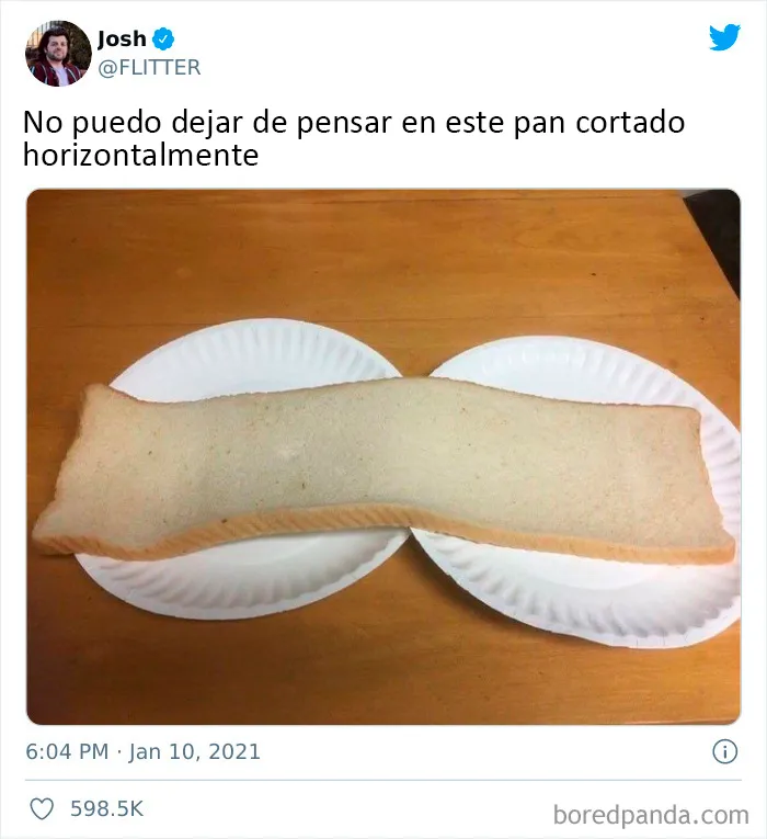 Gracias, odio el pan cortado horizontalmente