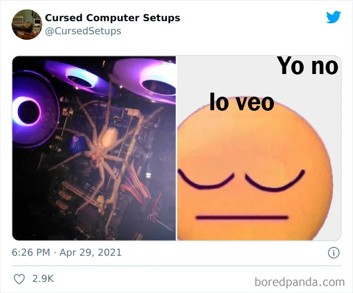 25 Ordenadores tan terriblemente configurados que sólo se pueden describir como "malditos", según esta cuenta de Twitter