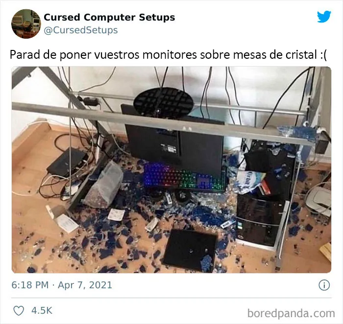 25 Ordenadores tan terriblemente configurados que sólo se pueden describir como "malditos", según esta cuenta de Twitter
