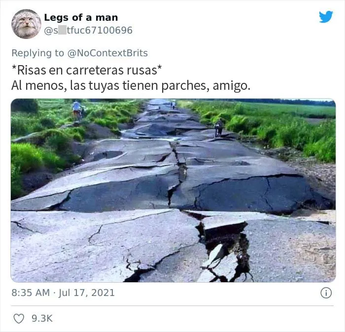 La gente comparte las peores carreteras de sus países después de que un británico se "queje" de una calle llena de baches y aquí están 20 de las más aterradoras