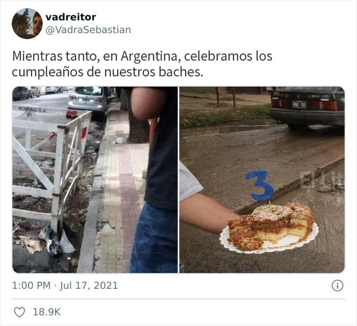 La gente comparte las peores carreteras de sus países después de que un británico se "queje" de una calle llena de baches y aquí están 20 de las más aterradoras