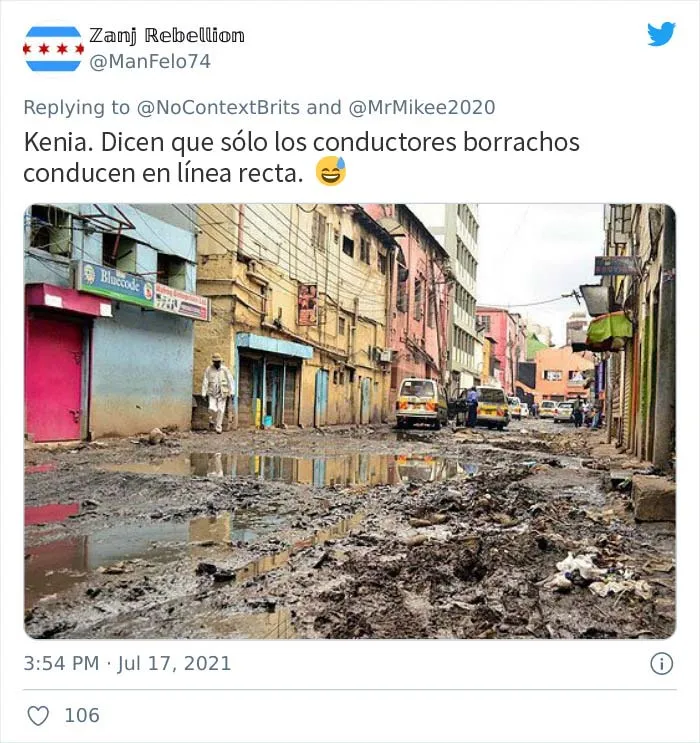 La gente comparte las peores carreteras de sus países después de que un británico se "queje" de una calle llena de baches y aquí están 20 de las más aterradoras