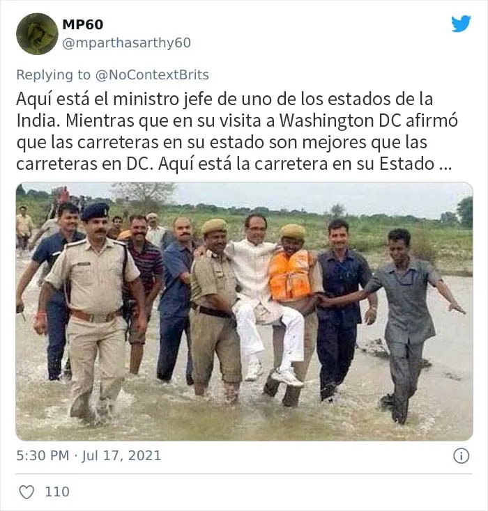 La gente comparte las peores carreteras de sus países después de que un británico se "queje" de una calle llena de baches y aquí están 20 de las más aterradoras