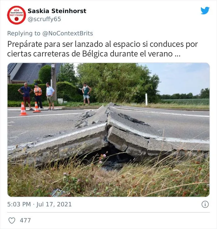 La gente comparte las peores carreteras de sus países después de que un británico se "queje" de una calle llena de baches y aquí están 20 de las más aterradoras
