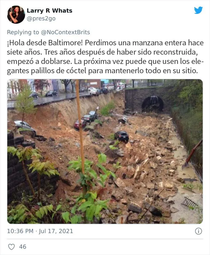 La gente comparte las peores carreteras de sus países después de que un británico se "queje" de una calle llena de baches y aquí están 20 de las más aterradoras