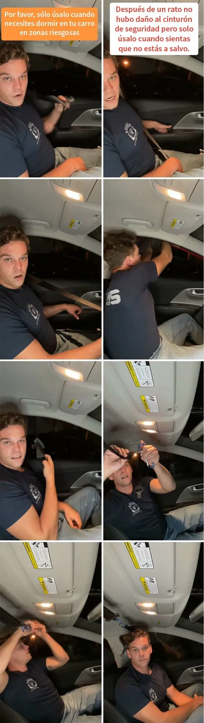 Si necesitas dormir en tu coche en zonas peligrosas