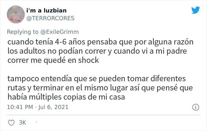 20 Divertidas y absurdas creencias de la infancia compartidas por usuarios de Twitter