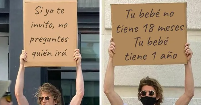 Este hombre no deja de protestar contra las cosas molestas cotidianas con divertidos carteles (30 nuevas fotos)