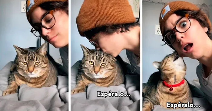 Estos dueños observaron las reacciones de sus mascotas tras darles un beso inesperado (45 fotos)