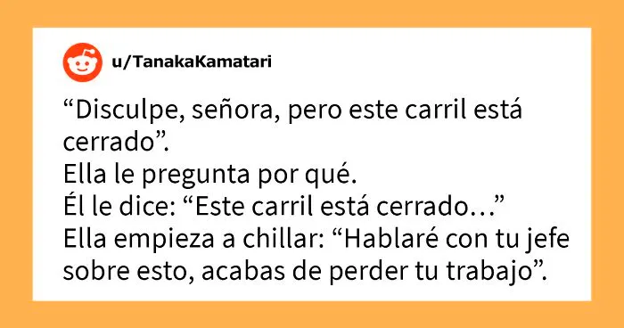 Una “Karen” arrogante amenazó con meter en problemas a un empleado, pero este amable desconocido hizo una contradenuncia justo a tiempo