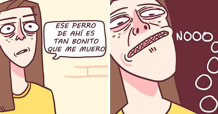 10 Divertidos cómics sobre la vida, salud mental y demás situaciones de su creadora