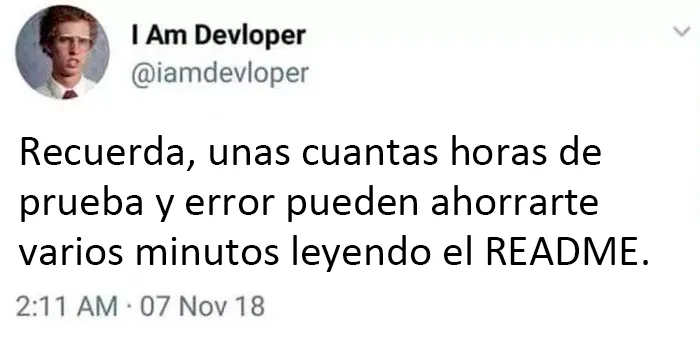 Readme, nunca