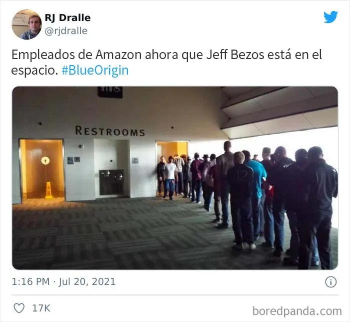 Todos se ríen del lanzamiento espacial de Bezos en internet, y aquí tienes 30 de las mejores bromas y memes