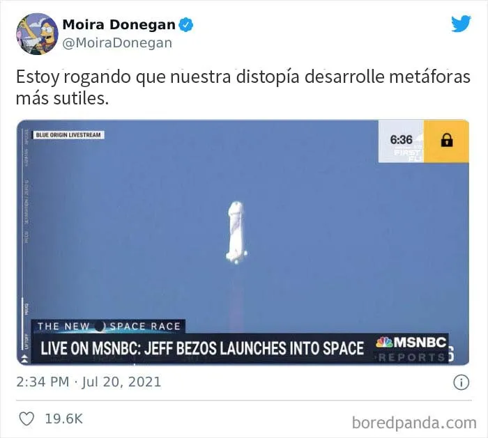 Todos se ríen del lanzamiento espacial de Bezos en internet, y aquí tienes 30 de las mejores bromas y memes