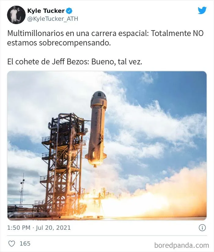 Todos se ríen del lanzamiento espacial de Bezos en internet, y aquí tienes 30 de las mejores bromas y memes