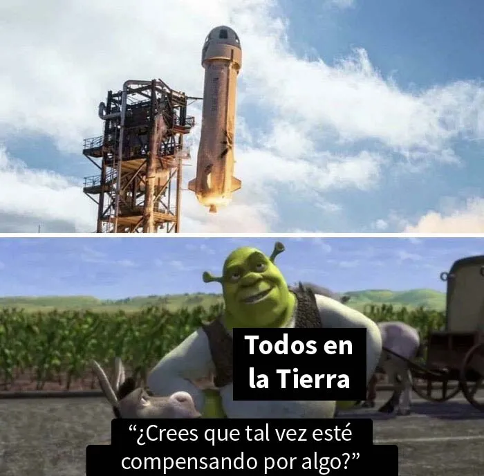 Todos se ríen del lanzamiento espacial de Bezos en internet, y aquí tienes 30 de las mejores bromas y memes