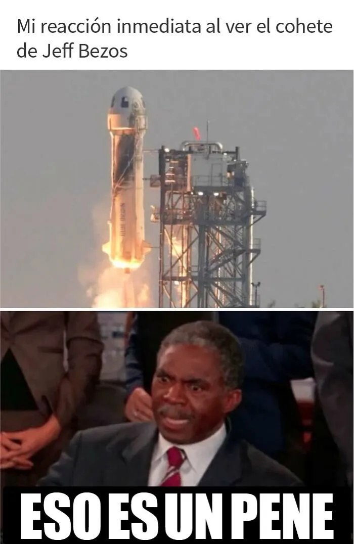 Todos se ríen del lanzamiento espacial de Bezos en internet, y aquí tienes 30 de las mejores bromas y memes