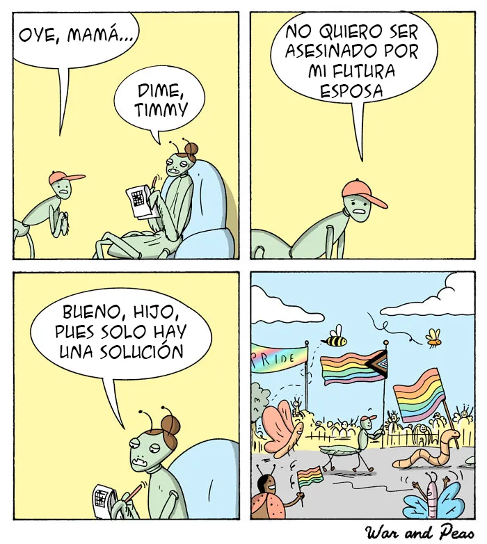 12 Nuevos y divertidos cómics de War & Peas con giros inesperados