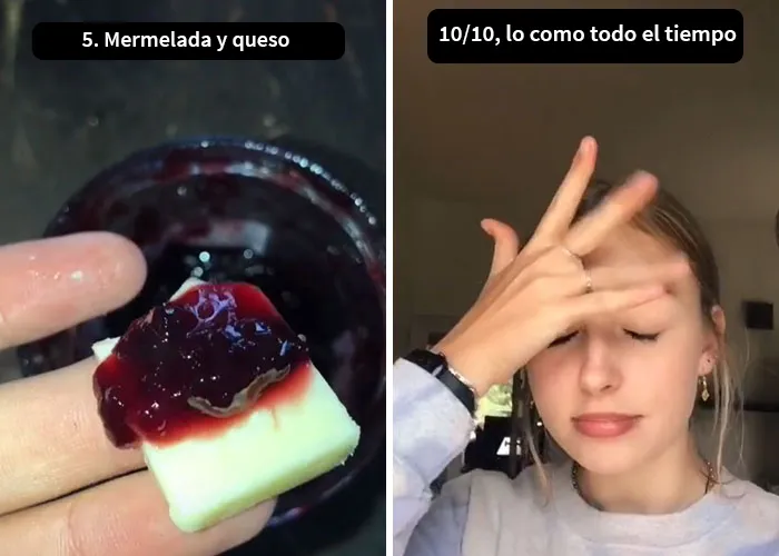 Esta mujer no embarazada probó y valoró los antojos de comida más extraños que tienen las mujeres embarazadas