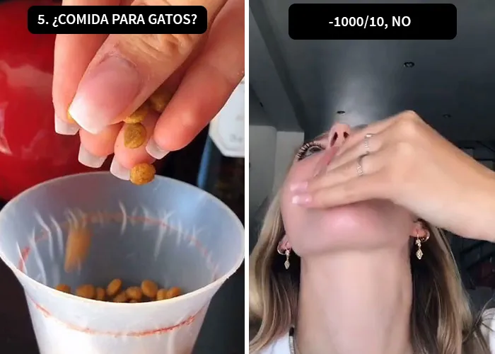 Esta mujer no embarazada probó y valoró los antojos de comida más extraños que tienen las mujeres embarazadas