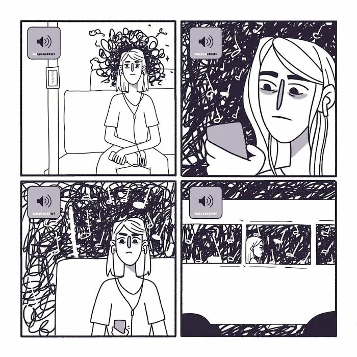 10 Divertidos cómics sobre la vida, salud mental y demás situaciones de su creadora