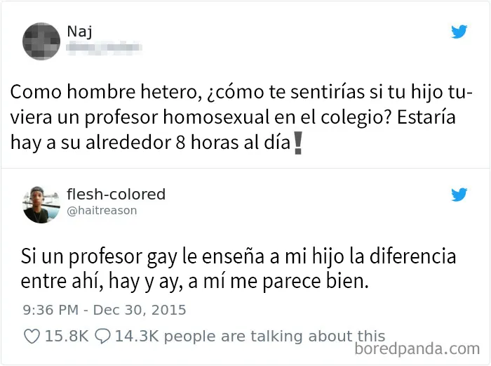 Homófobo destrozado