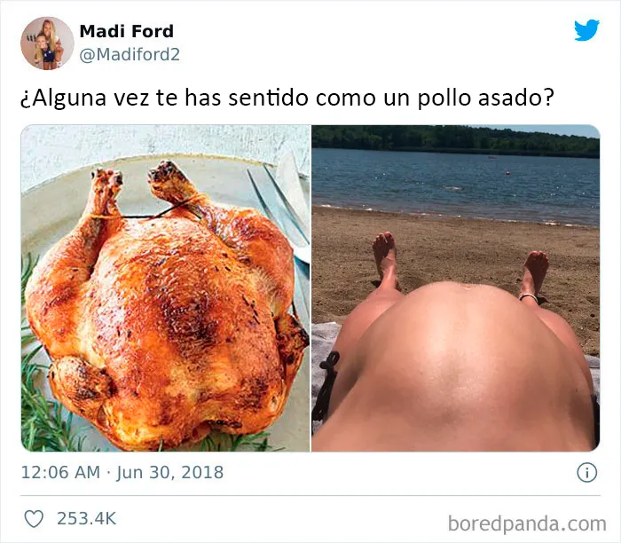 Sentirse completamente como un pollo
