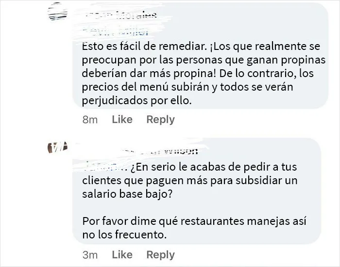 El dueño de tres restaurantes en los suburbios de Chicago les preguntó a sus clientes si debía pagar un mejor salario a sus camareros
