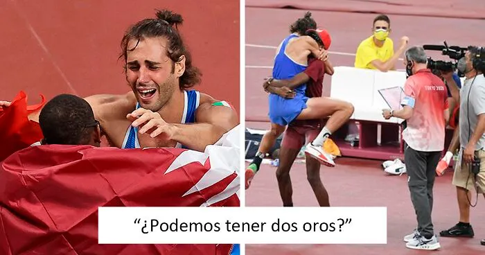 En internet elogian a estos 2 atletas olímpicos que decidieron compartir la medalla de oro
