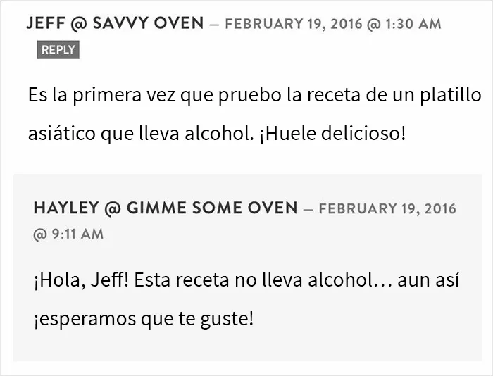 No estoy muy seguro de cuál es la receta que estaba siguiendo Jeff