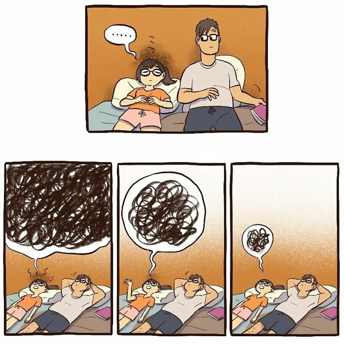 Esta artista ilustra su relación con su marido informático en 20 cómics adorables (nuevas imágenes)