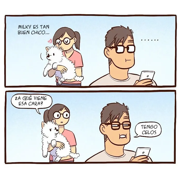 Esta artista ilustra su relación con su marido informático en 20 cómics adorables (nuevas imágenes)