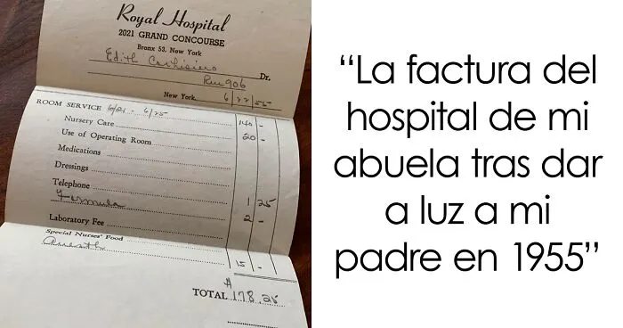 La gente comparte facturas médicas estadounidenses del siglo XX para mostrar lo exagerados que son los precios ahora (30 fotos)
