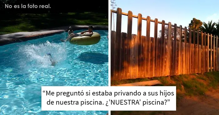 Esta mujer se cansó de que los hijos de su vecina usaran su piscina sin invitación previa, así que construyó una cerca que enfureció a la madre