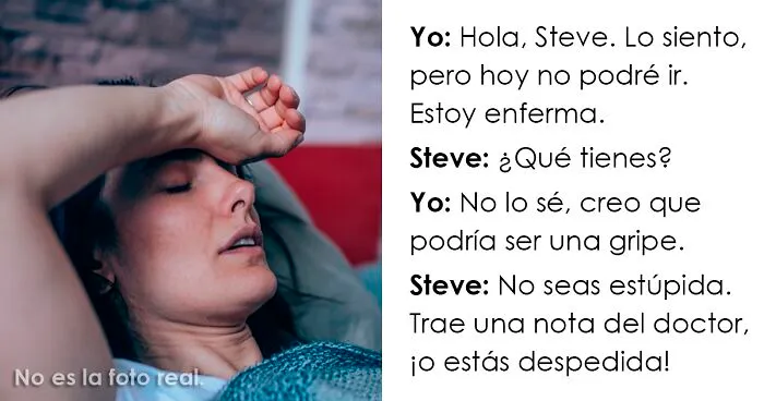 Esta doctora escribió “una nota muy pasivo-agresiva” para darle a una empleada 2 semanas de baja laboral en lugar de 2 días, luego de que su gerente amenazara con despedirla