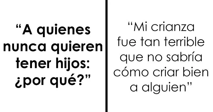 “Gente que no quiere tener hijos nunca: ¿por qué?”: 25 personas dan respuestas honestas