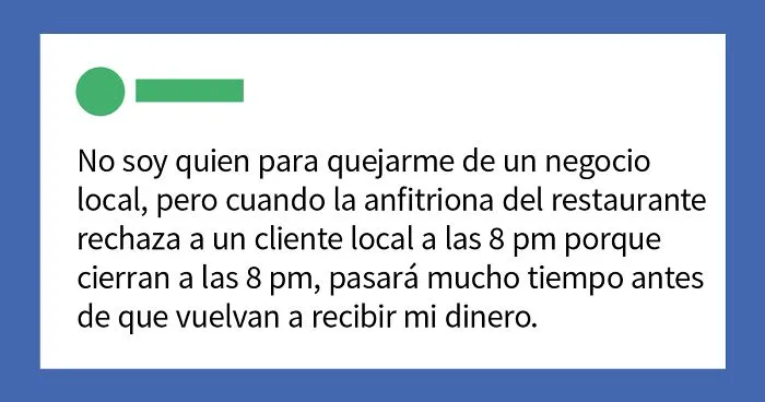 Esta 'Karen' se enfadó porque un restaurante de pueblo no la quiso atender tras la hora de cierre, y los vecinos se burlan de ella