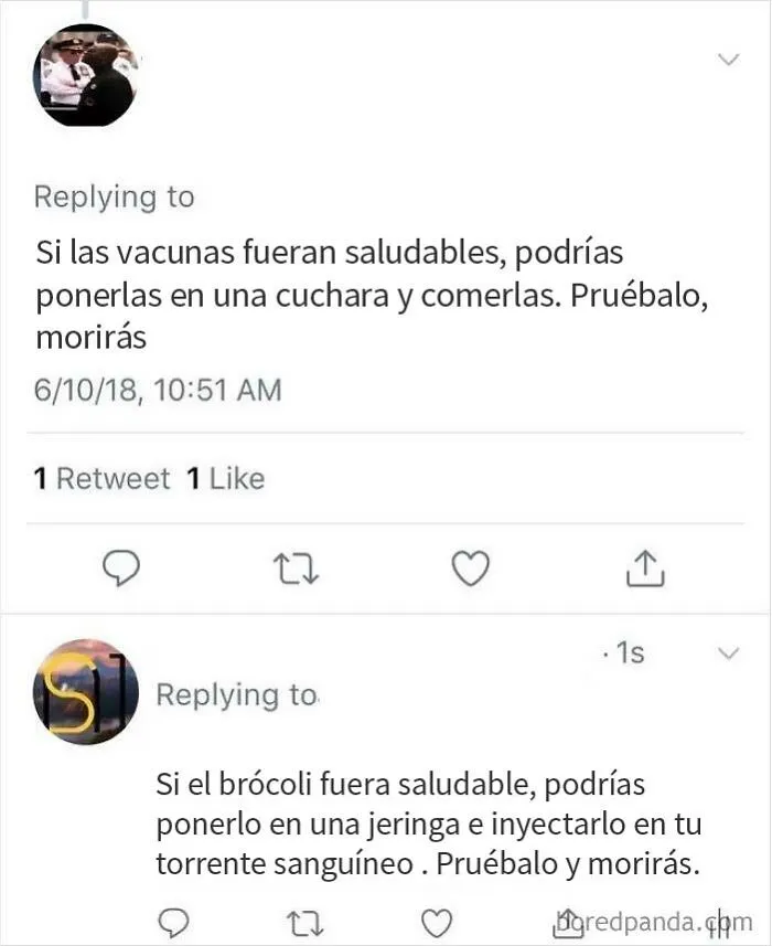 Si las vacunas fueran saludables...
