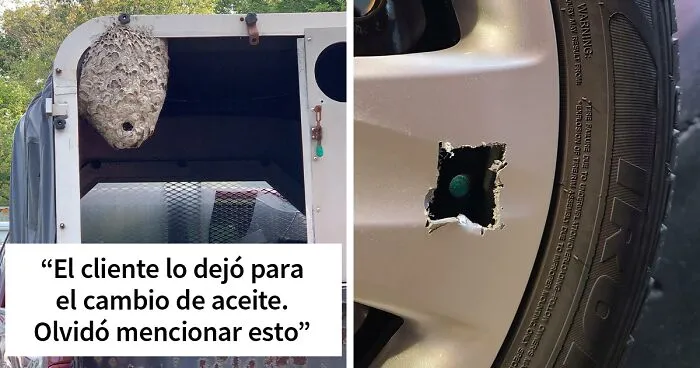 30 Mecánicos que hicieron fotos de lo que tenían que arreglar para que otros les creyeran (nuevas imágenes)