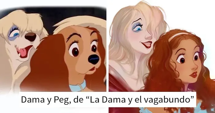 24 Animales de fotos y dibujos animados ilustrados como humanos, por Shannon Lee