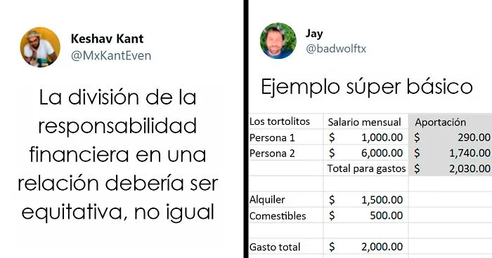 Un tuit viral inicia un debate sobre si repartir las facturas de forma equitativa es injusto