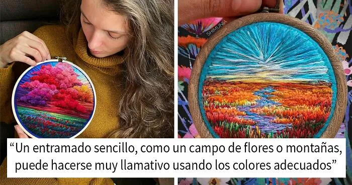 30 Coloridos bordados de la artista Vera Shimunia, con 280K seguidores en Instagram que adoran sus creaciones (Nuevas fotos)