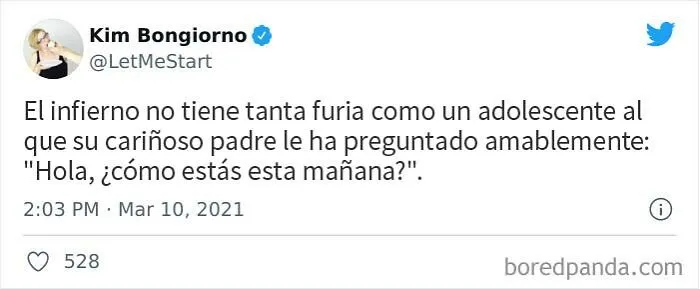 20 Divertidos tuits de padres educando a sus hijos adolescentes